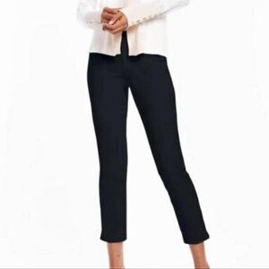 Ecru Black Birkin Pull-On Cropped Women's Career Pant | Size M